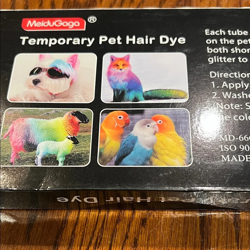 1 pack with 12 colorsTemporary Pet Hair Dye Set